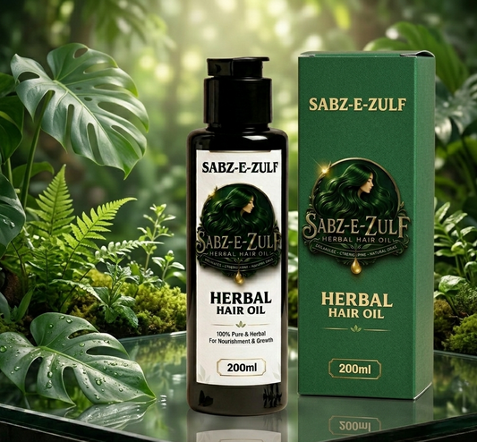 Sabz-e-Zulf Herbal Hair Oil – Natural Hair Growth & Strengthening Formula